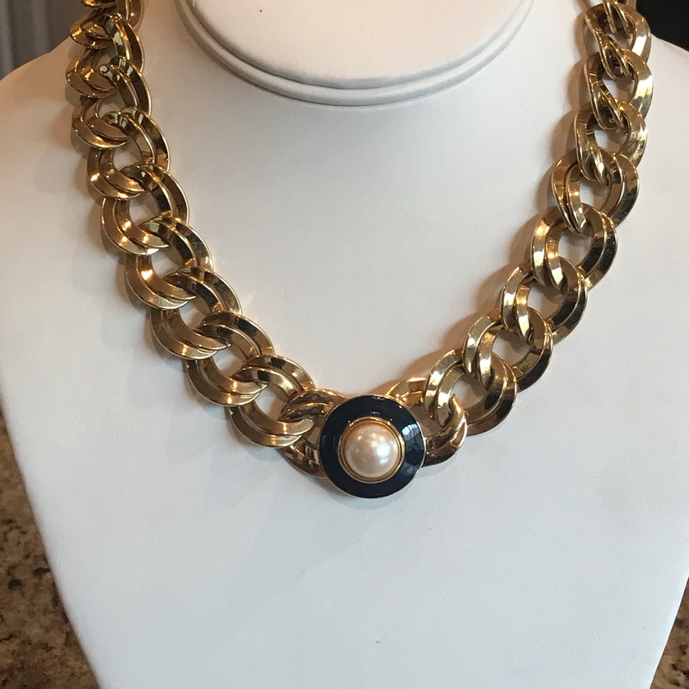 Vintage Monet chain link Necklace